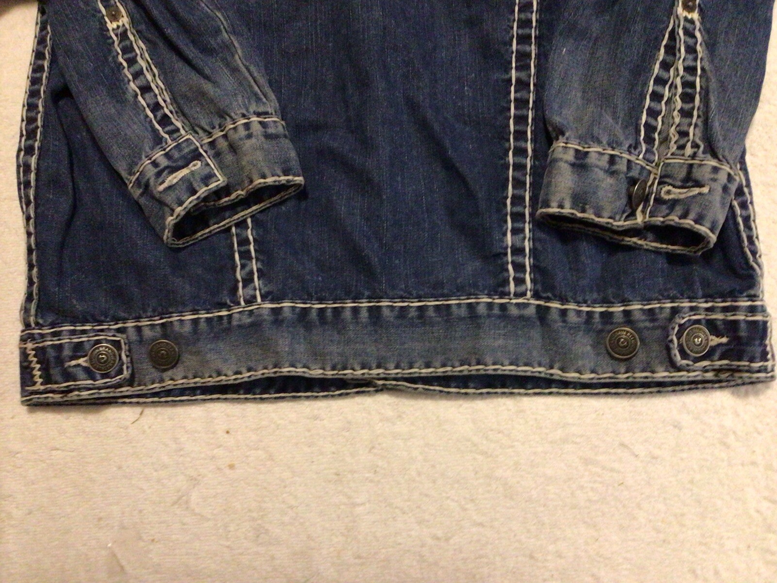 Men’s True Religion Jean Jacket Size XL Rare Vintage Nice! image 5