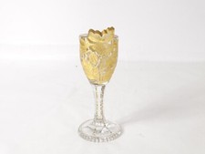Engraved Gold Crystal Glass Baccarat Saint Louis Exhibition 19th Century
