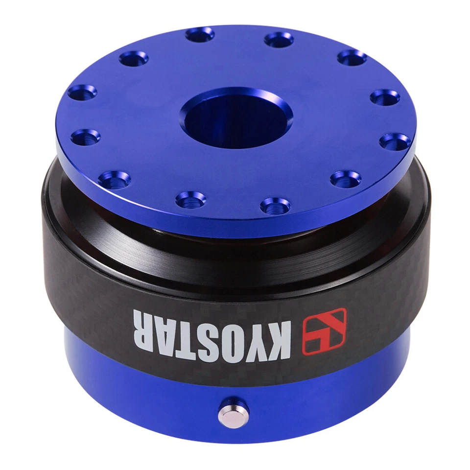 Real Carbon Fiber Steering Wheel Quick Release Hub Adapter Snap Off Boss Kit NEW Foto 4 de 4