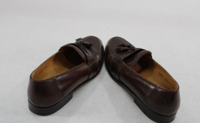 Mezlan MADISON brown tassel loafer with braded Trim. Size 10  display picture 1