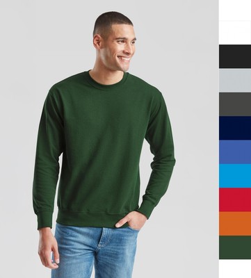 2er Pack Herren Sweatshirt Fruit of the Loom Öko-Tex Lightweight Set-In 62-156-0