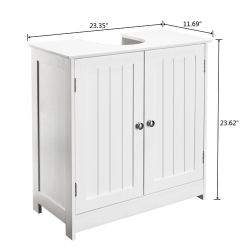 24" Bathroom Vanity Cabinet with Door Sink Bowl Cabinet Bath Organizer New - Picture 5 of 9