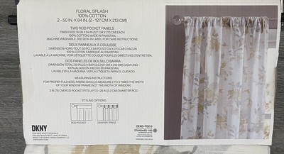 dkny watercolor leaves curtains