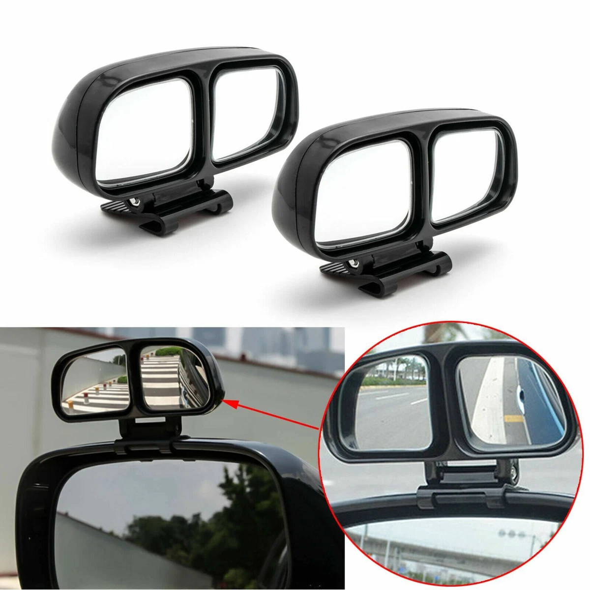 Dual clearance side mirrors