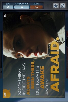 Star Wars Digital Card Trader History Of Rey Quotable Something Inside... Epic
