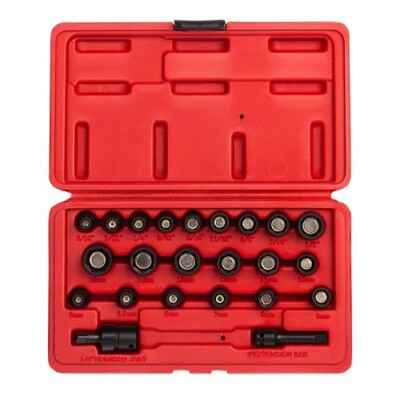 IMPACT SOCKET SET 1/4 DR. 23PC MASTER MAGNETIC SUN1818 Brand New!