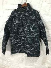 US NAVY USN NWU GORE TEX COLD WEATHER DIGITAL Camo PARKA Jacket Sz Medium Short