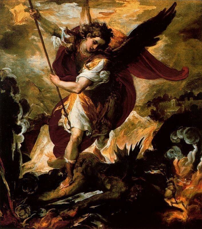 St Michael The Archangel Painting in an 8