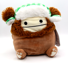 Squishmallows 7.5 Benny  Big Foot With Green Trapper Hat