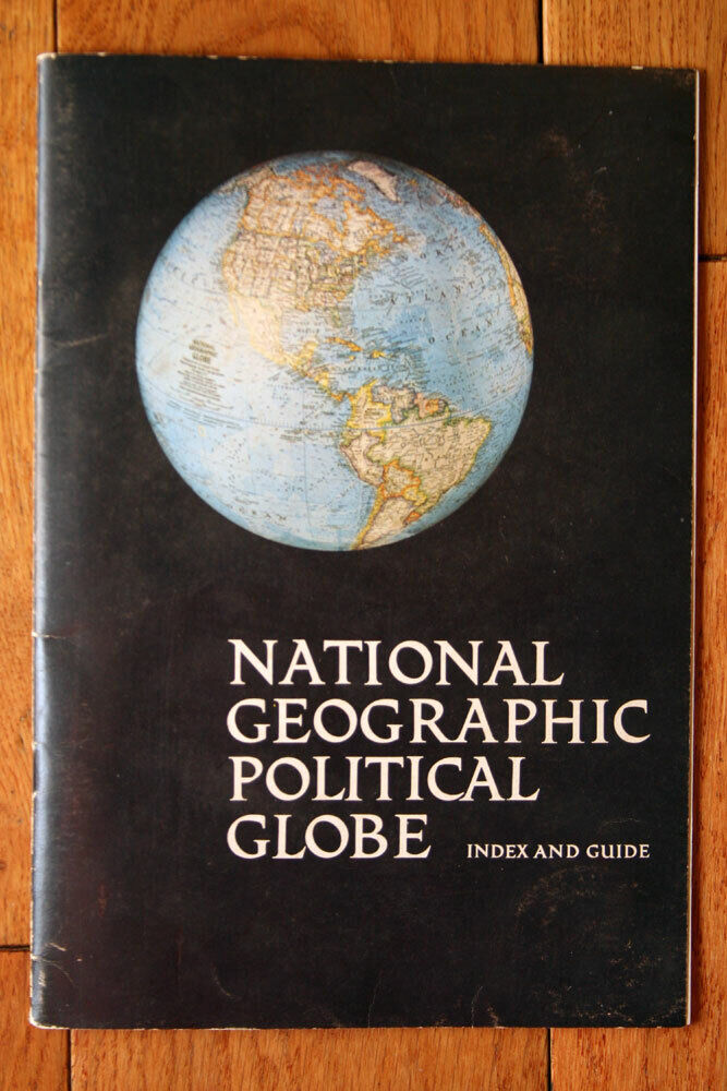 National Geographic Political Globe Index 1976 Replogl and Guide Max 45% OFF Year-end gift