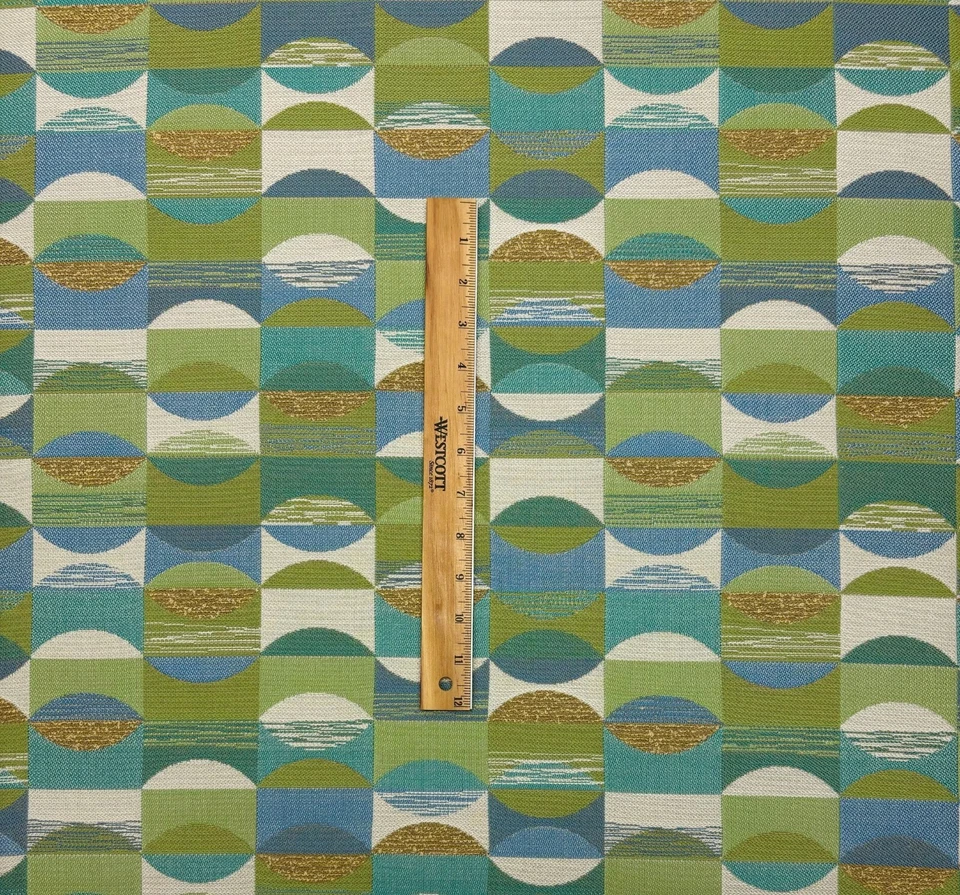 SUNBRELLA 47074 ELLIPSE SEAVIEW GREEN OUTDOOR INDOOR WOVEN FABRIC BY YARD 54"W - Image 3 of 4