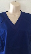  LG BIO Medical Uniform Scrub Top STRETCH 19098 MESH Galaxy Blue
