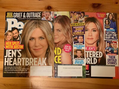 Jennifer Aniston Magazine Lot 3 Issues People Mar 5 2018 Us Weekly Jan 6 2020