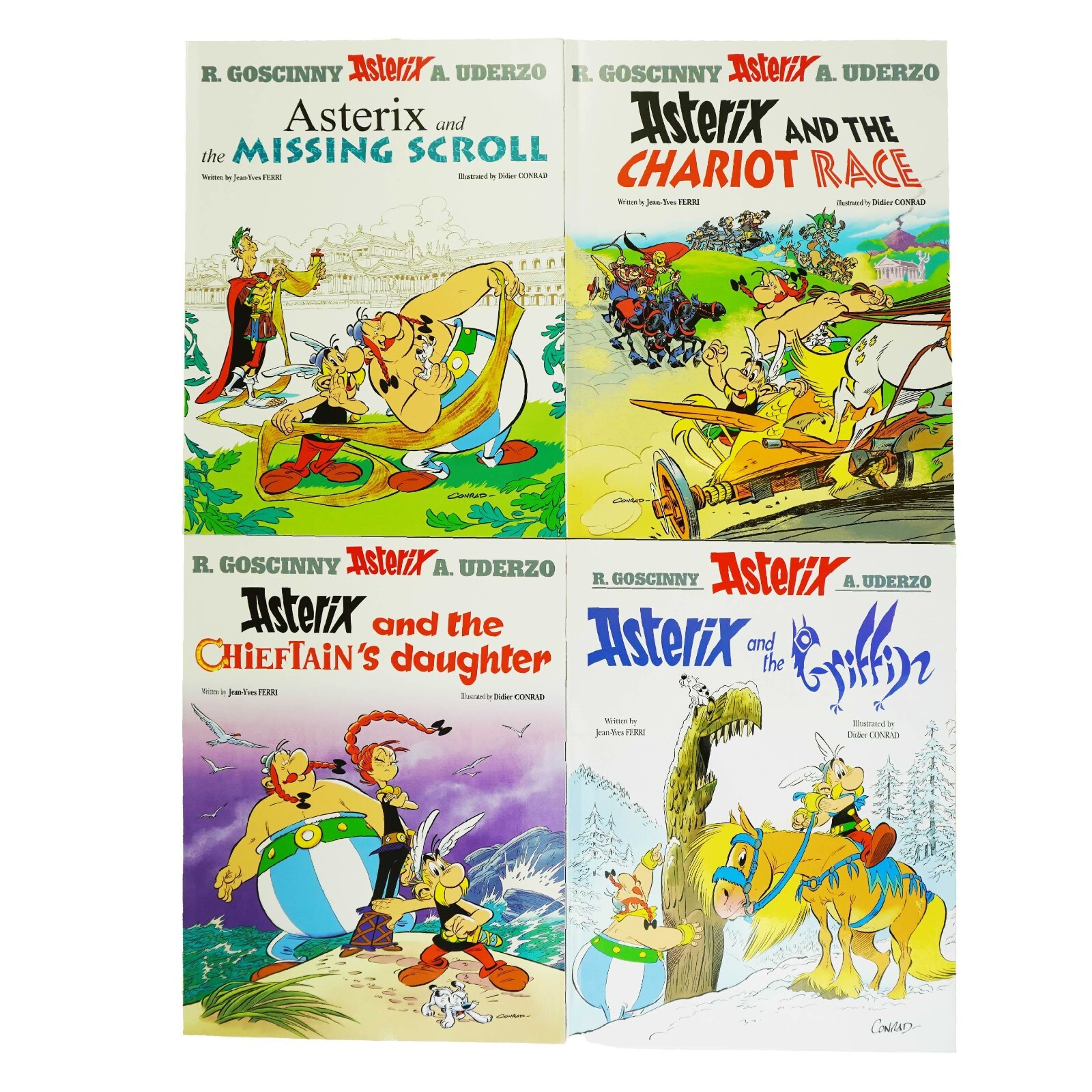 Asterix Series 8 (Book 36-39) 4 Books Collection Set - Ages 6-11 - Paperback