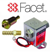 FACET CUBE FUEL PUMP 40171 + SHUT OFF VALVE - KTM950 + 10mm UNION + FILTER