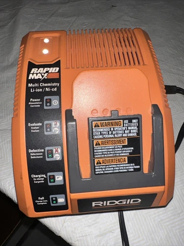 Ridgid Battery Charger Rapid Max 9.6V 12V 14.4V 18V Multi Chemistry R840091