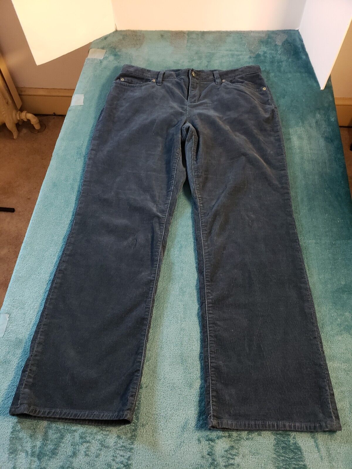 Talbots Jeans Womens Green Sz 12 Petite Pants Mid… - image 1
