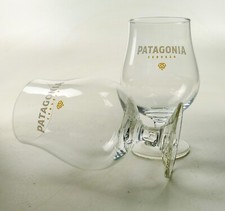 2 x Patagonia Cerveza Bierglas Pokal Argentinien Kelch Gläser Buenos Aires 1985