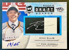 Ryan Ellis 2011-12 The Cup Rookie Draft Boards Auto RC 19/25 Philadelphia Flyers