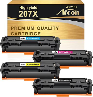 Toner für HP 207A 207X Color LaserJet Pro MFP M283 fdw fdn M255 dw nw N/M chip