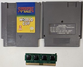 Super Spike V'Ball / World Cup Soccer Nintendo NES Cleaned and Tested Working