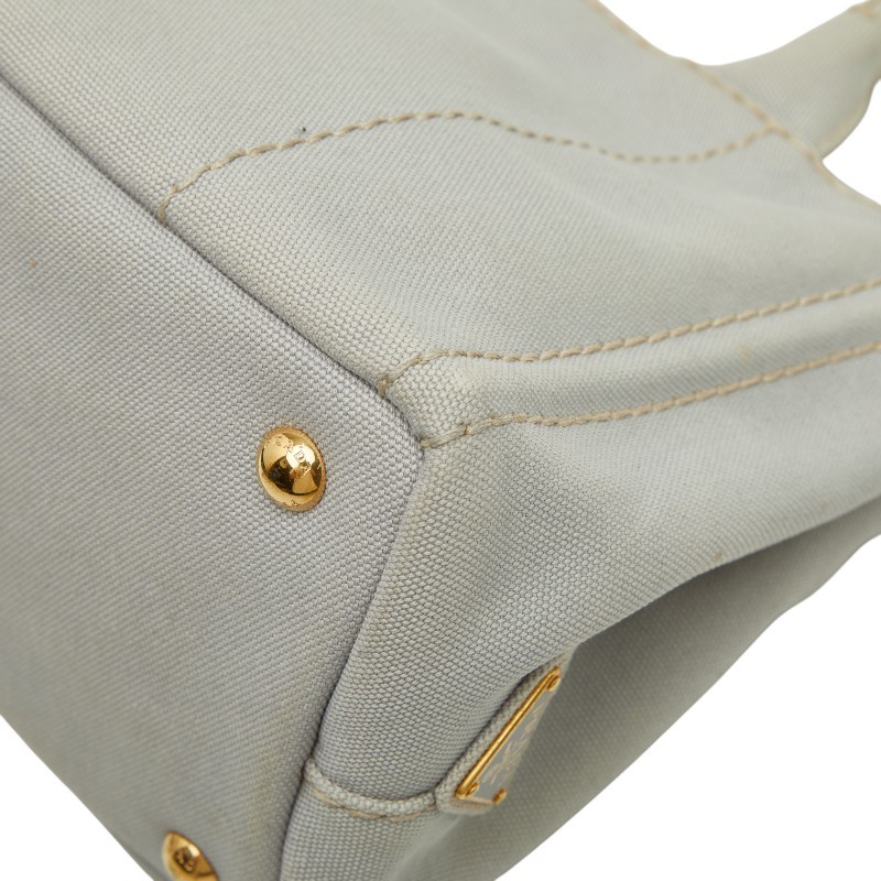 PRADA Canapa mini Triangle With logo Tote Handbag Shoulder 2WAY 1BG439【Used】 thumbnail 6