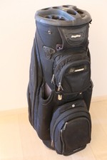 BAG BOY Golfbag für Trolley - Herren (Schwarz, 14 Fächer, 10 Taschen)