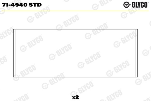 Pleuellager Glyco 71-4940 STD FüR JV Nissan Master X62 Opel Movano Renault Bus 3-image