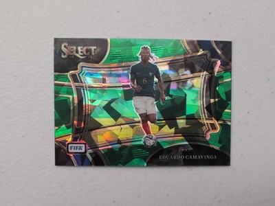 Eduardo Camavinga 2023-24 Panini Select FIFA Field Level SSP Green Ice