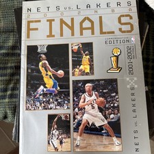 2001-2002 NBA Finals Nets vs. Lakers Commemorative Edition Game  Program
