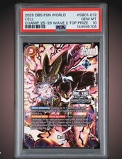 Dragon Ball Super Fusion World Cell SB01-012 Regional Promo Top Prize Psa 10