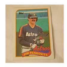 Topps 1989 Jim Pankovits #153 Houston Astros Baseball Card MLB