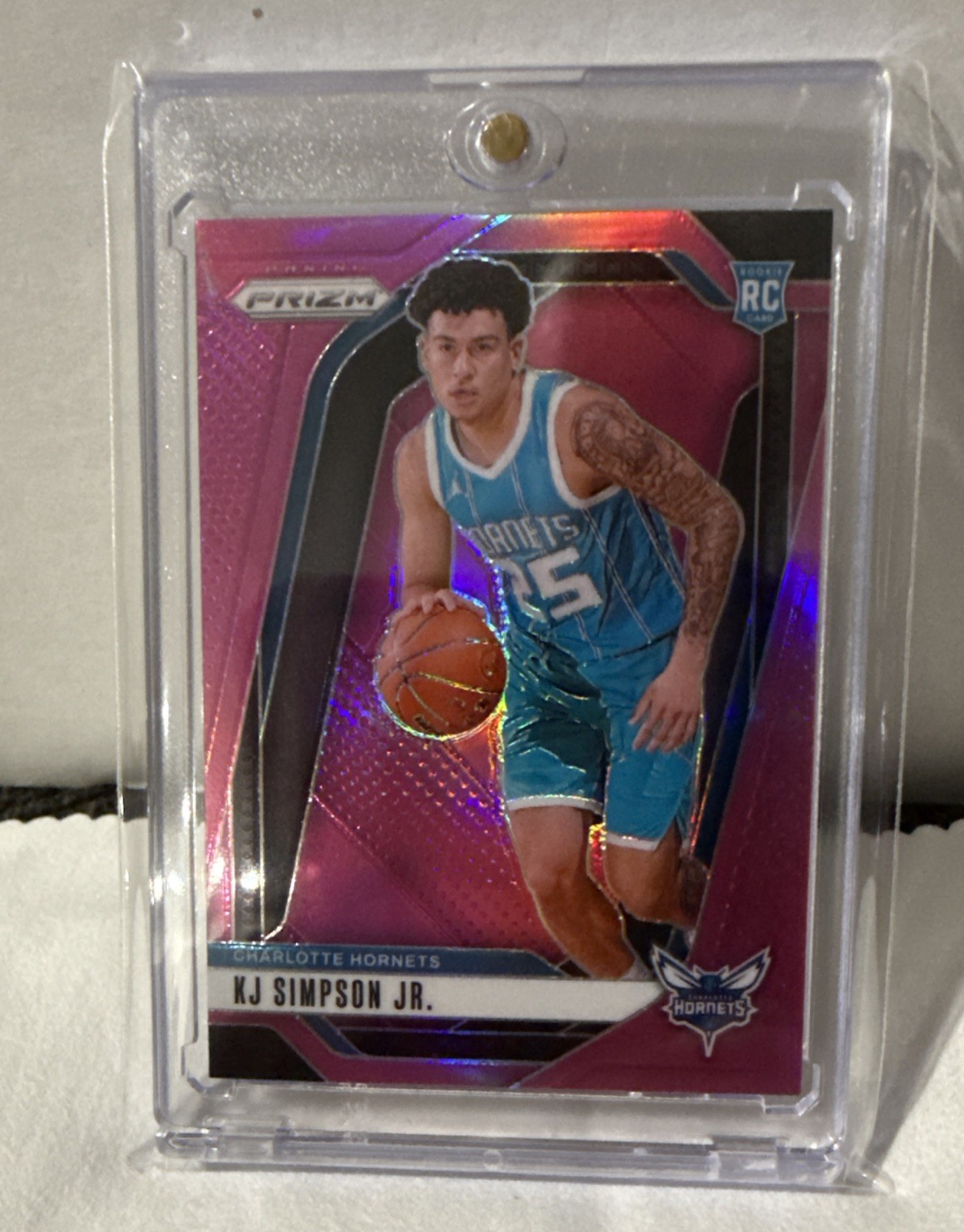 2024-25 Panini Prizm - KJ Simpson Jr. #247 Pink Prizm /249 (RC)