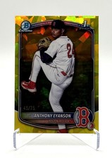2025 Bowman Draft Sapphire Anthony Eyanson 1st Bowman Yellow /75 Red Sox