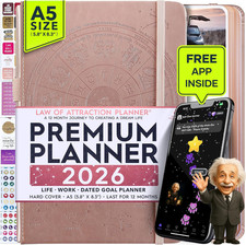 Law of Attraction Planner 2026 with Panduo App - Weekly & Monthly Goal Setting P