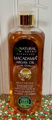 NATURAL WONDERZ RESTORING MACADAMIA OIL + ARGAN OIL SHAMPOO 32 OZ  wunderz
