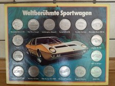 Rarität 70er Jahre Münzsammlung Shell Weltberühmte Sportwagen