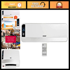 2kW Electric Over Door Heater Air Curtain Fan with Thermostat, Timer & Remote Co