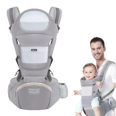 Babytrage Ergonomisch Säugling Hüfthocker Känguru Tragetuch Neugeborene Kleinkind