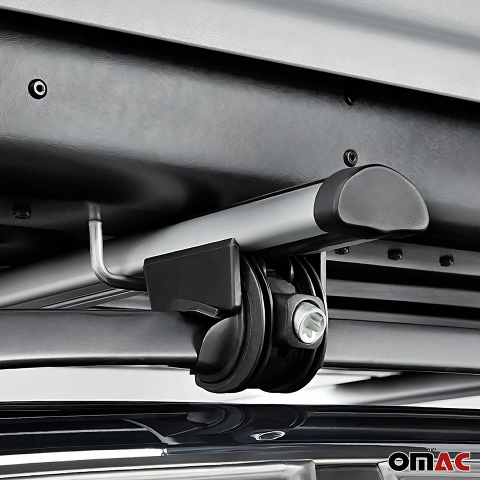 Roof Rack Cross Bars Lockable for Toyota Land Cruiser 1998-2007 Gray 2Pcs - Image 4 of 4