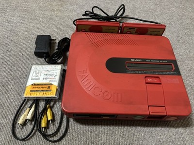 Sharp Twin Famicom AN-500R Disk New Belt Cleaned,Tested Super Mario Bros.2