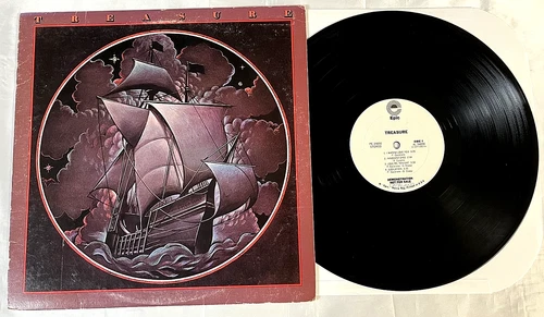 TREASURE Debut 1977 WLP LP Vinyl White Label Promo Vinnie Vincent Cavaliere KISS