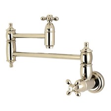 Kingston Brass KS310.AX Restoration 3.8 GPM Wall Mounted Double - Nickel