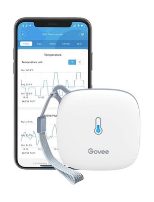Govee Smart Thermometer Hygrometer, WiFi Humidity Temperature S... Fast USA SHIP