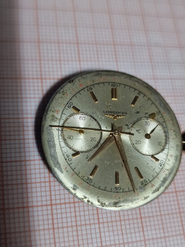 longines 30ch Chronograph MOVEMENT + DIAL Working Swiss Men Vintage - Picture 13 of 20