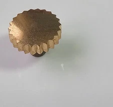 NOS Vintage Crown Ø 5.2 mm TAP 1.3 mm Watch Spare Parts Gold Height 1.6 mm