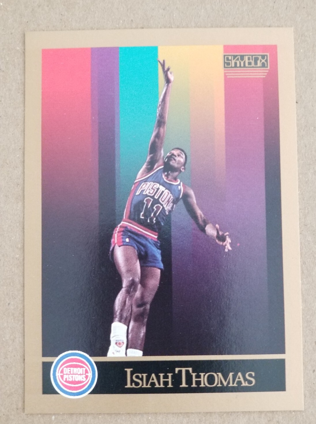 Isiah Thomas 1990-91 SkyBox #93 Detroit Pistons