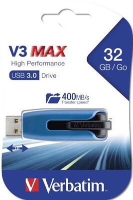 Verbatim V3 Max USB 3.0 32 GB blau USB-Stick #21476261