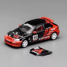 MOTORHELIX MH 1:64 Civic Type R EK9 Diecast Car Model High-quality Collectables 
