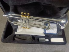 8335G Bb Trumpet B Flat Silver Plated Professional Musical Instruments with Case